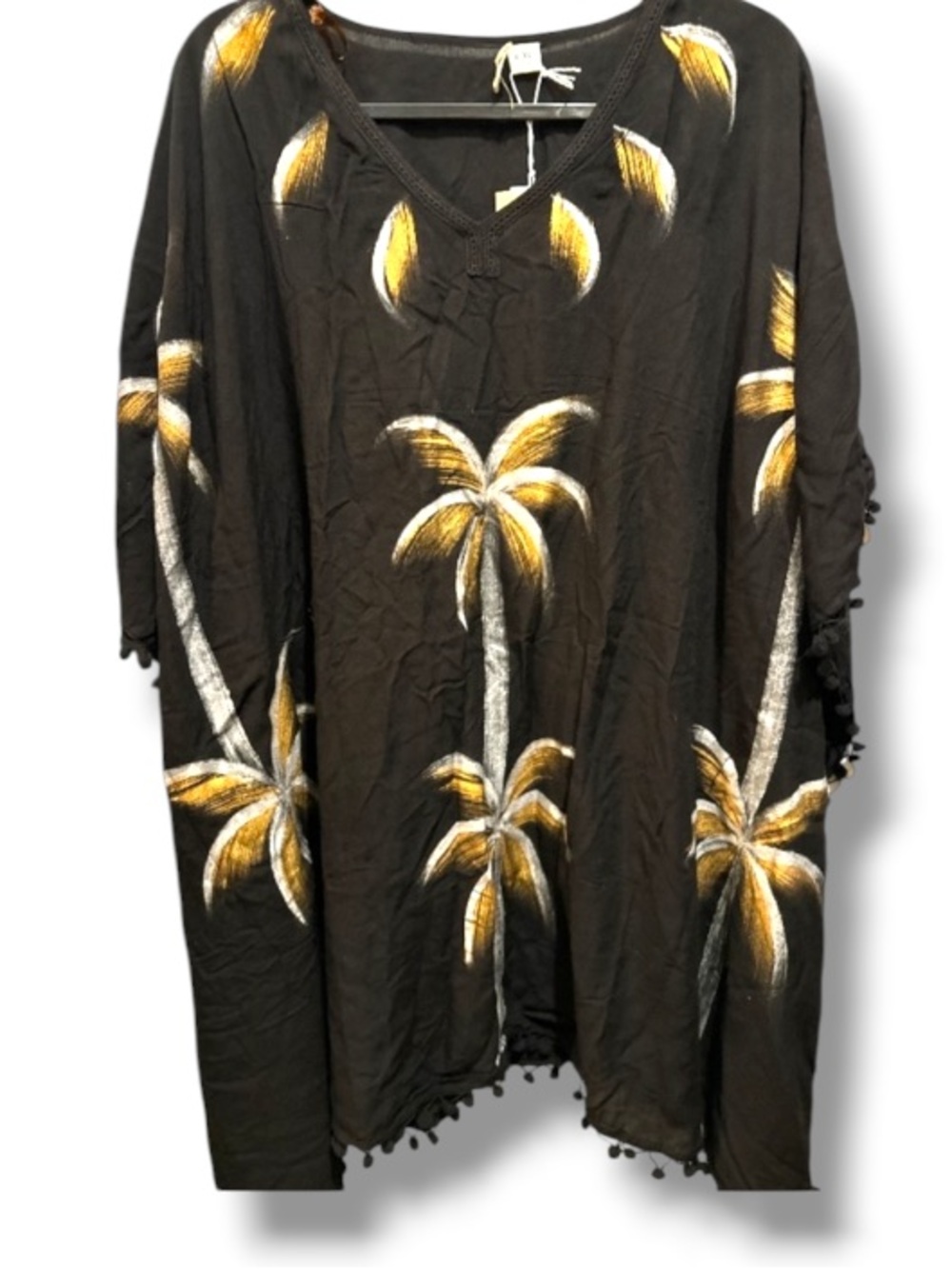 Beach by Exist Women’s Beach Resort Vacation Tunic Coverup Palm Trees NWT